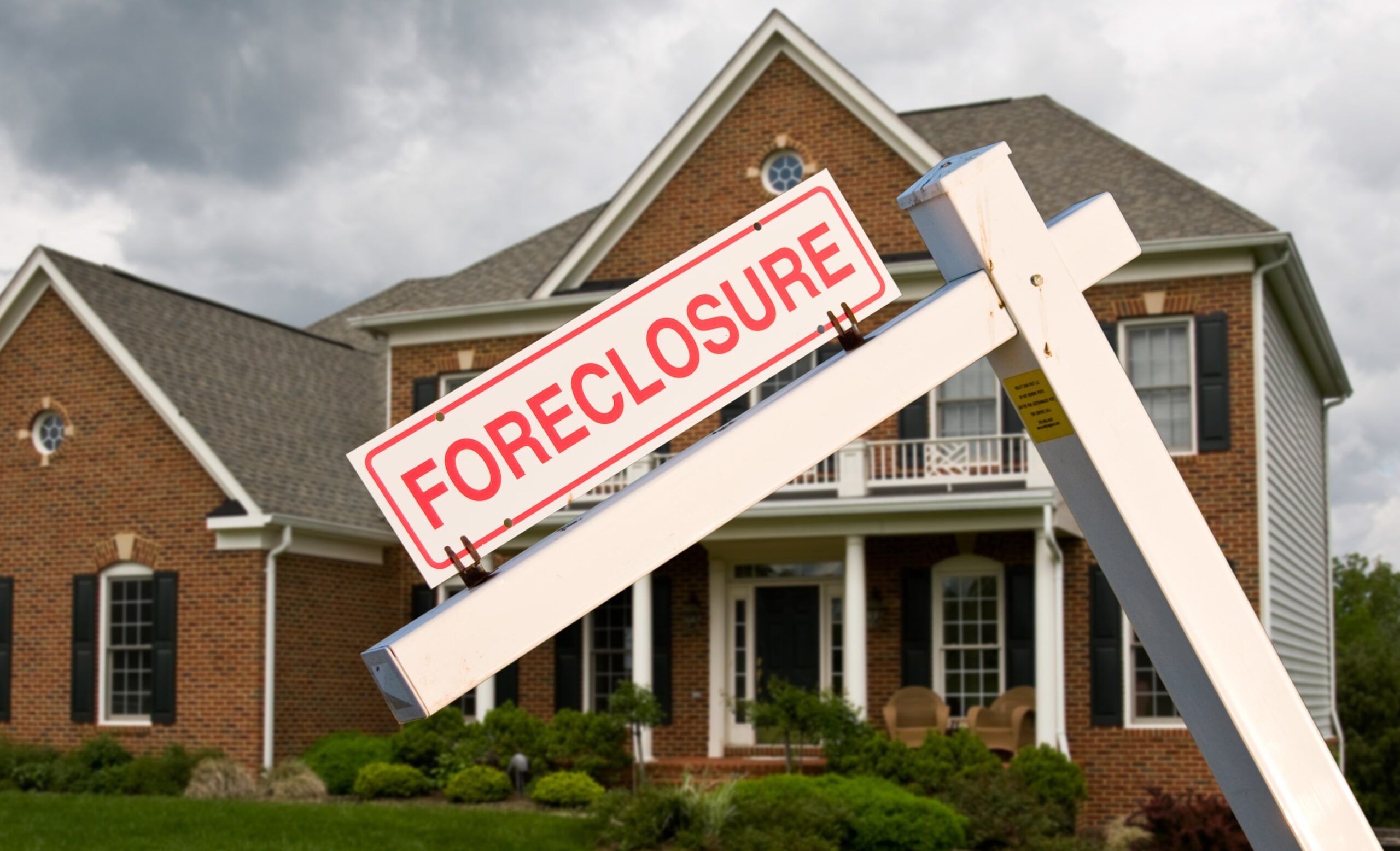 A house being foreclosure due to unpaid property taxes